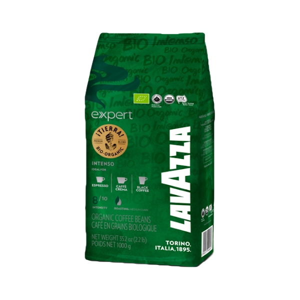 Kávová zrna Lavazza (i) Tierra Bio Organic Intenso - 1 kg