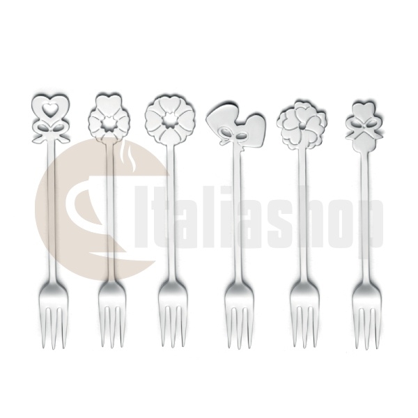 Guzzini Set Of 6 Forks Love