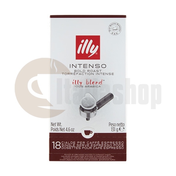 Illy Dark Roast Intenso Paper Capsule ( E.S.E. Pod ) - 18 Pcs