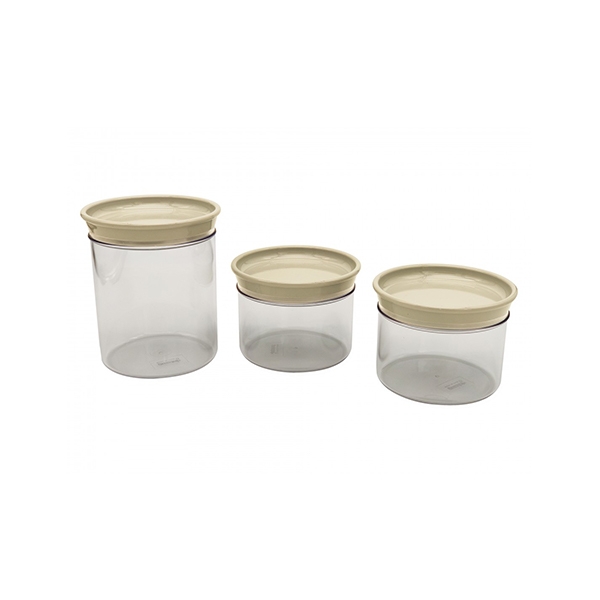 Guzzini Set of three jars 12.5 cm