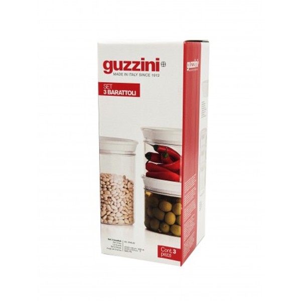 Guzzini Set of three jars 12.5 cm