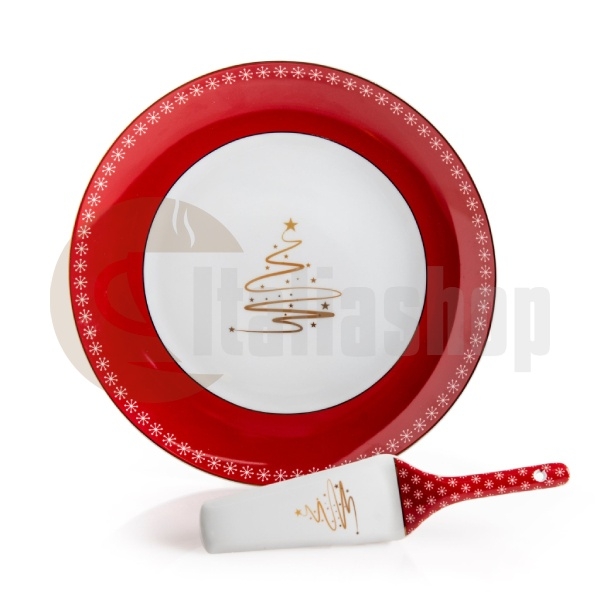 Evviva Cake Plate with Spatula Roccaraso
