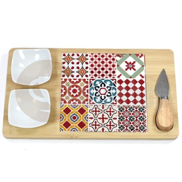 Evviva Lisbona Cutting Board with Knife 30cm x 17cm