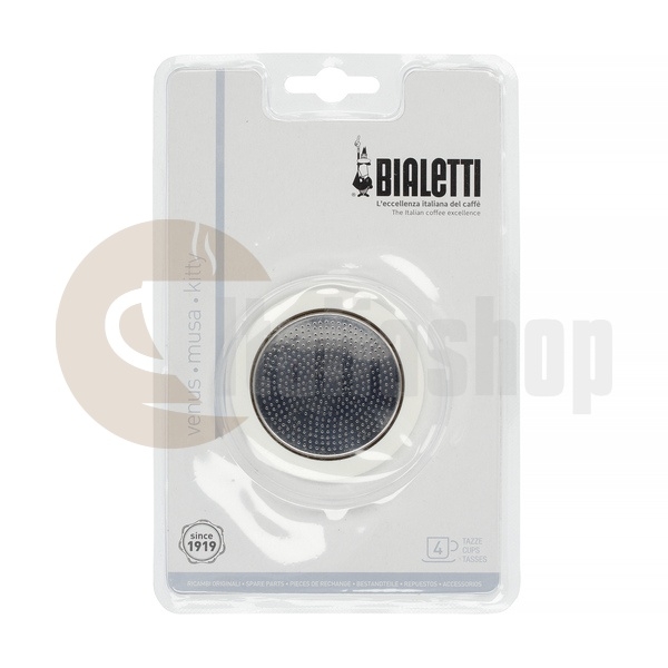 Bialetti Rubber Ring And Filter Plate For Coffee Maker Venus/Musa/Kitty For 4 Cups