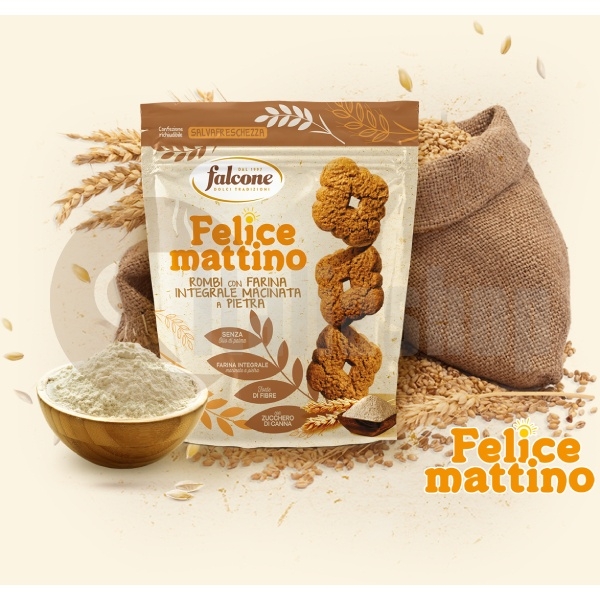 Falcone Wholemeal Biscuits Felice mattino