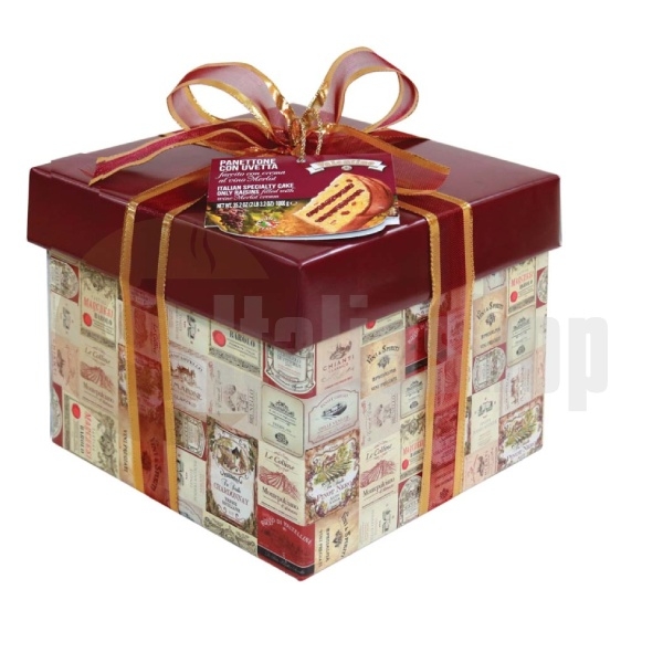 Panettone Raisin Stuffed With Merlot Wine Cream