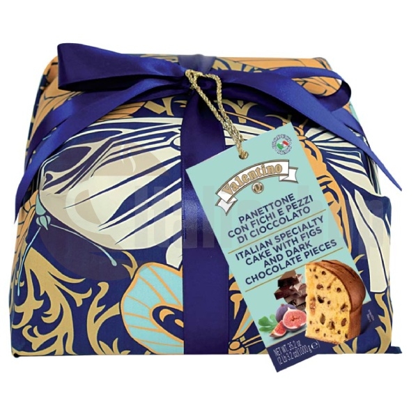 Panettone With Figs And Dark Chocolate Pieces