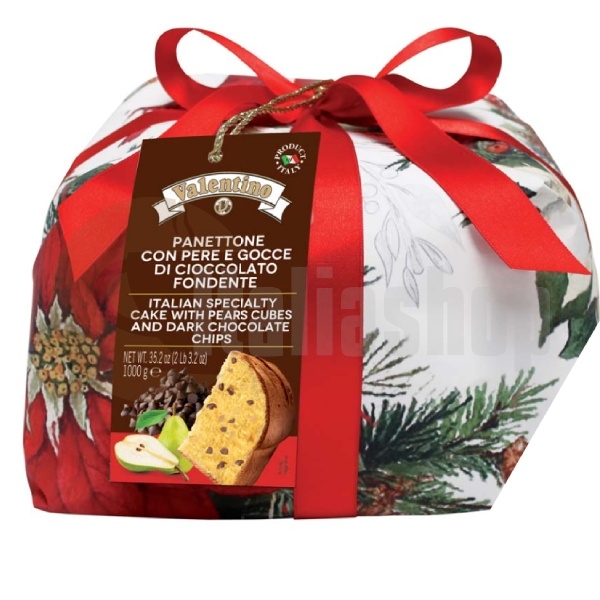 Panettone With Pears Cubes And Dark Chocolate Chips