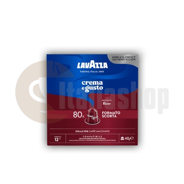 Lavazza Comp.  Nespresso Aluminium Crema e Gusto Ricco - 80 pcs