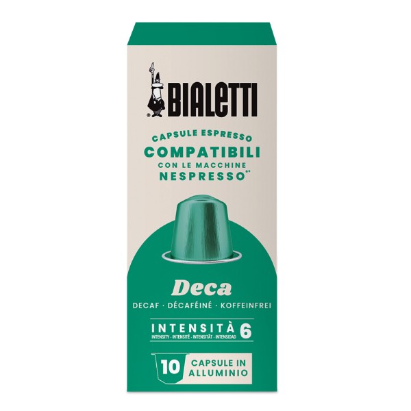 Bialetti Compatible capsules for Nespresso Decaffeinato 10 pcs