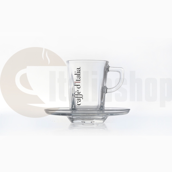 Caffè D'italia skleněný set sklenic na espresso