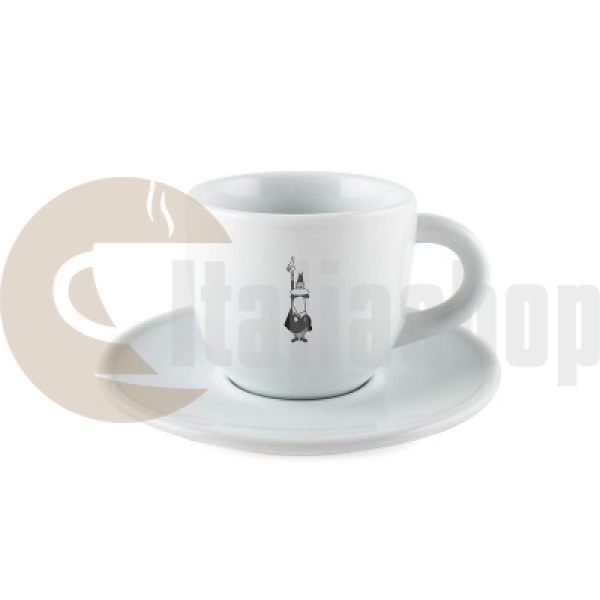 Bialetti Tazza Cappuccino Keramický pohár na cappuccino s talířem
