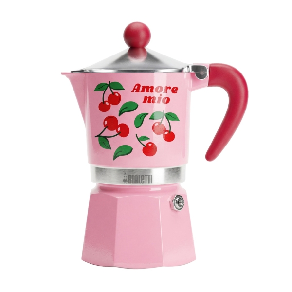 Bialetti Rainbow Kávovar na 3 Šálky Fruit Vibes Pink