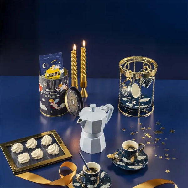 Sada 4 modrých lžiček – Bialetti Cielo Stellato