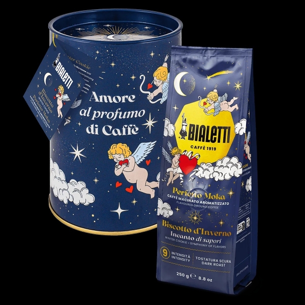 Mletá káva – Bialetti Perfetto Moka Biscotto d'inverno s dózou Cielo Stellato